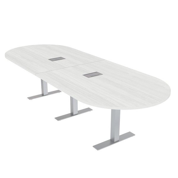 Skutchi Designs 45 in W, 120 in L, 29 in H, Engineered Wood Top, White HAR-RAC-46x119-T-ELEC-WHCYPRESS - main